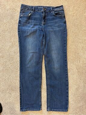 Women’s Maurices Classic Blue Straight-Leg Jeans- Size 14 Short